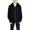 Emporio Armani Underwear Men's Black Zip-Up Sweatshirt - Hooded Design