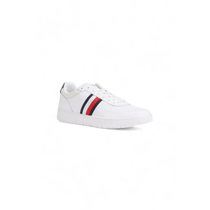 Stylish white Tommy Hilfiger sneakers, ideal for Fall/Winter wear.