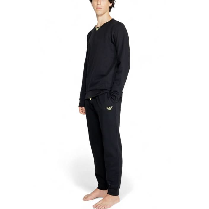 Emporio Armani Underwear in black, featuring long sleeves and round neck for Fall/Winter.