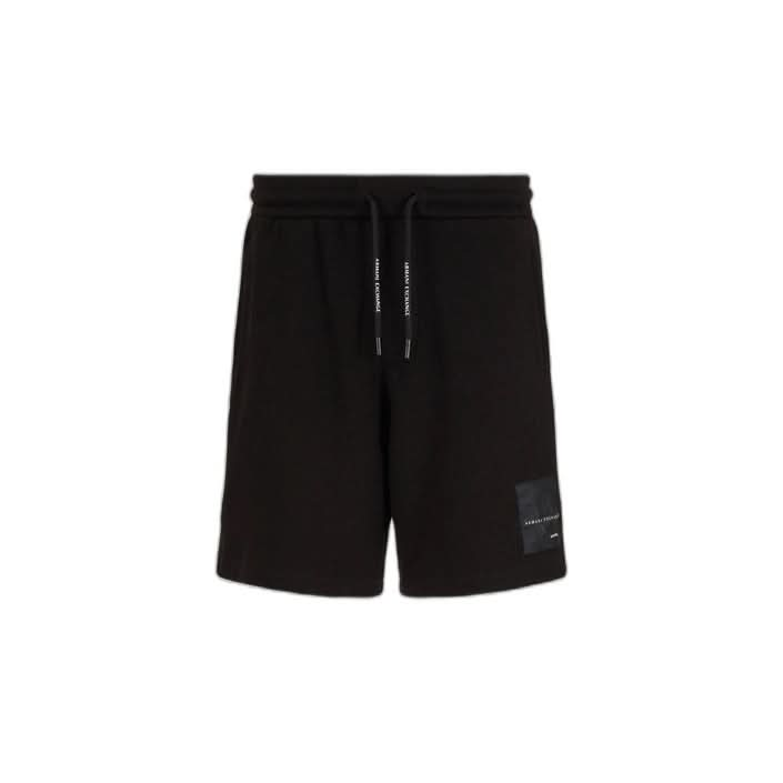 Classic black shorts by Armani Exchange for men, featuring a lace fastening and a sleek, timeless design. Perfect for the modern, successful man.

