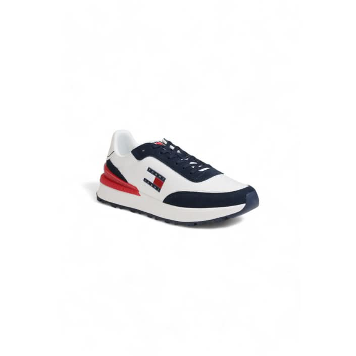 Stylish blue Tommy Hilfiger sneakers, perfect for Fall/Winter wear.