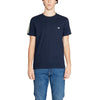 Emporio Armani Underwear Men's Blue Cotton T-shirt - Short Sleeve Round Neck