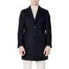 Mulish Men's Blue Marl Coat - Front View with Lapel Collar