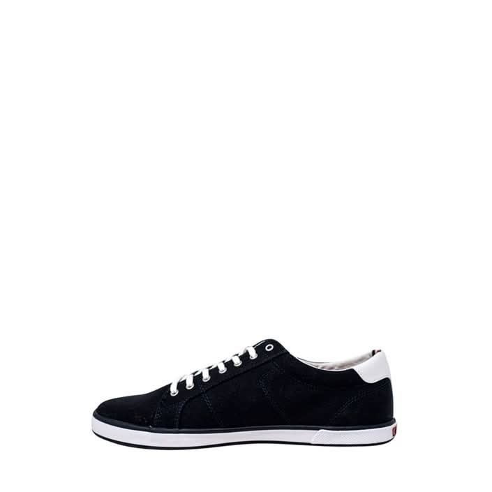 Stylish blue Tommy Hilfiger sneakers, made from 100% cotton, perfect for Fall/Winter wear.