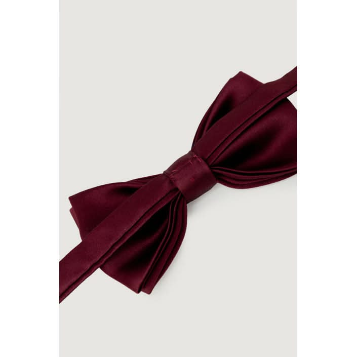 Elegant silk bow tie in bordeaux – luxury men’s accessory for formal wear.