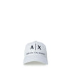 Armani Exchange Black Cap featuring sporty print, crafted from a premium blend of acrylic, wool, and polyamide. Ideal for an elite, lifestyle-focused wardrobe.