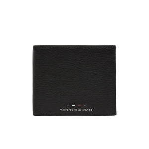 Close-up of Tommy Hilfiger Men’s Brown Wallet, showcasing the quality leather and practical design.