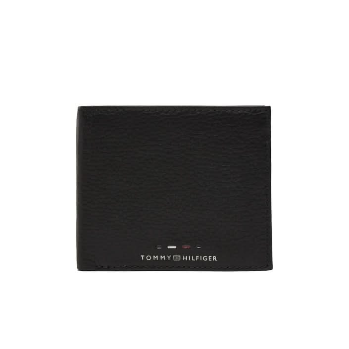 Close-up of Tommy Hilfiger Men’s Brown Wallet, showcasing the quality leather and practical design.