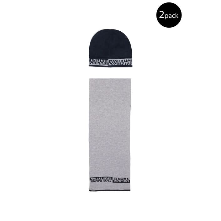 Armani Exchange Fall/Winter grey scarf – soft, durable blend of wool and acrylic for stylish warmth.