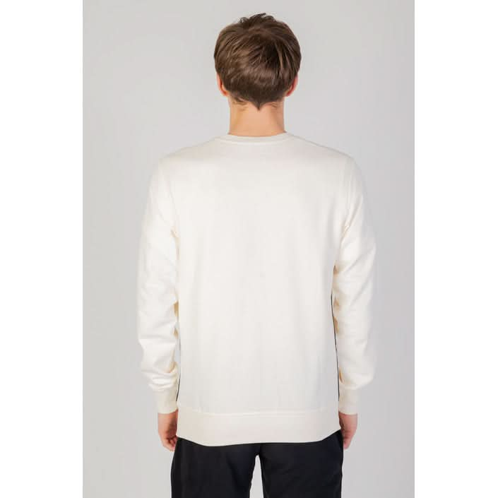 Backside view: White Emporio Armani Sweatshirt for Men - Cotton and Lycra Blend