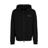 Armani Exchange men's black sweatshirt with zip fastening and hood—perfect for a polished, casual Fall/Winter look.