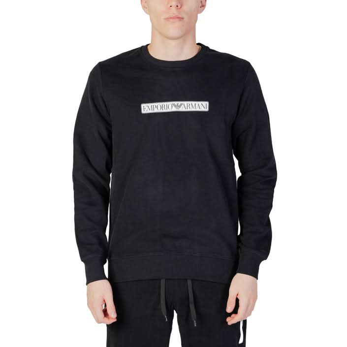 In black: Emporio Armani Men's Sweatshirt - Fall/Winter Casual Fashion