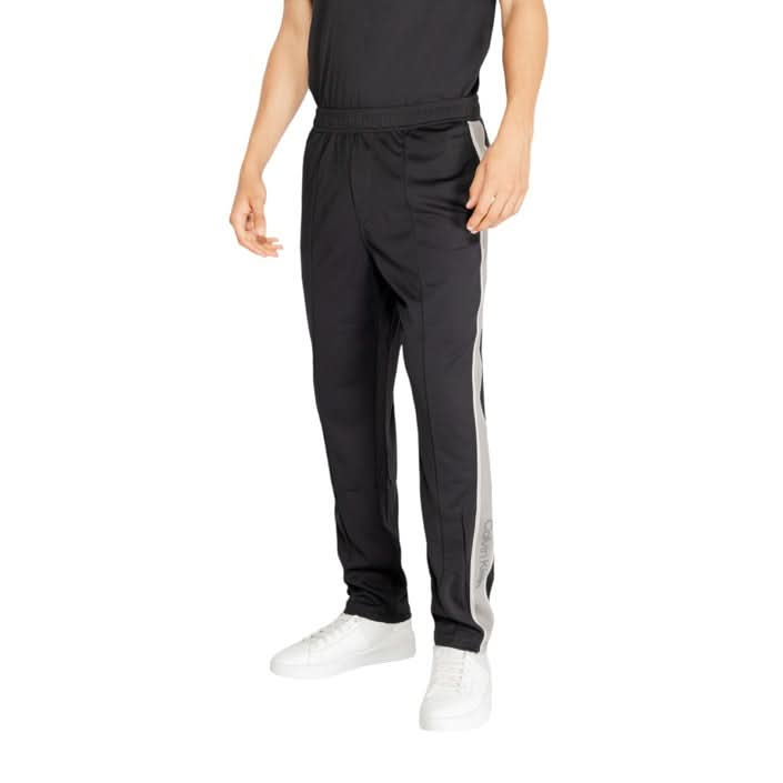 Calvin Klein Sport Men's Plain Black Trousers with Front Pockets