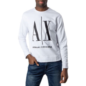 Explore the Armani Exchange Black Printed Sweatshirt for men. Made with 95% cotton, 5% elastane, this Spring/Summer sweatshirt features a round neck and long sleeves for effortless style.