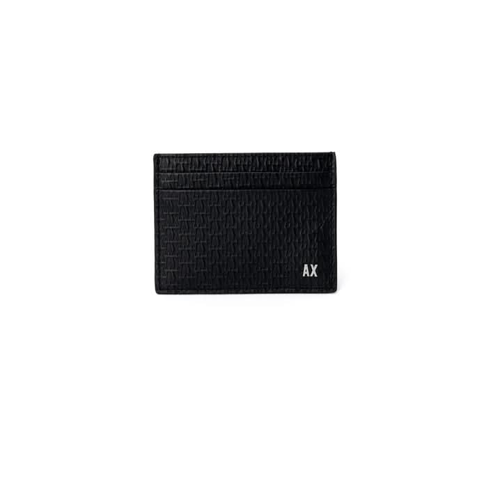 Armani Exchange Men’s Black Leather Wallet – 100% leather