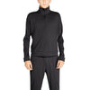 Calvin Klein Sport Men's Black Mandarin Collar Zip-Up Sweatshirt - Front View