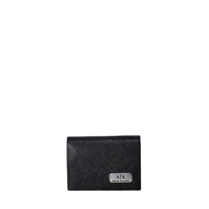 Armani Exchange black leather wallet with zip fastening, Spring/Summer collection