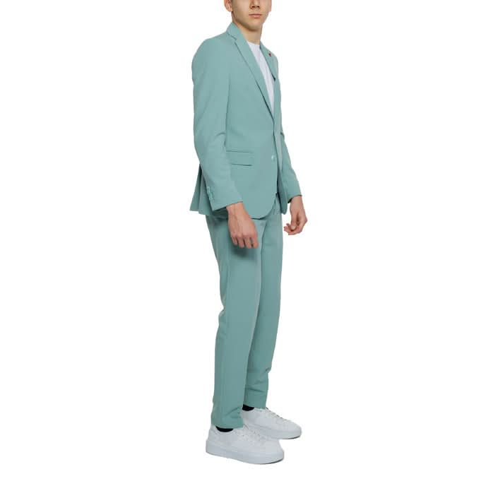 Mulish Green Suit for Men - Breathable Fabric with Front and Back Pockets