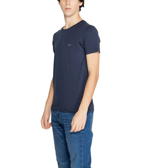 Emporio Armani Underwear Men’s T-shirt in blue, slip-on style with a comfortable fit.