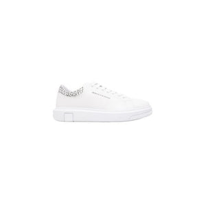 Armani Exchange men's white sneakers with lace-up design, a must have!