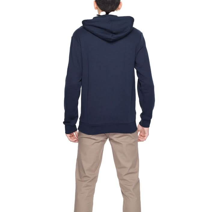 Emporio Armani Men's Sweatshirt - Spring/Summer Hooded Style, backside