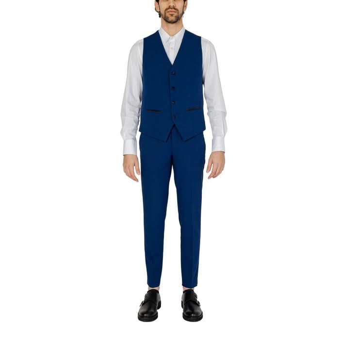 Mulish Blue Suit for Men - Lightweight Fabric with Comfortable Stretch