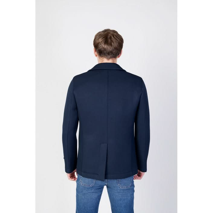 Mulish Blue Coat for Men - Comfortable Polyester-Lycra Blend