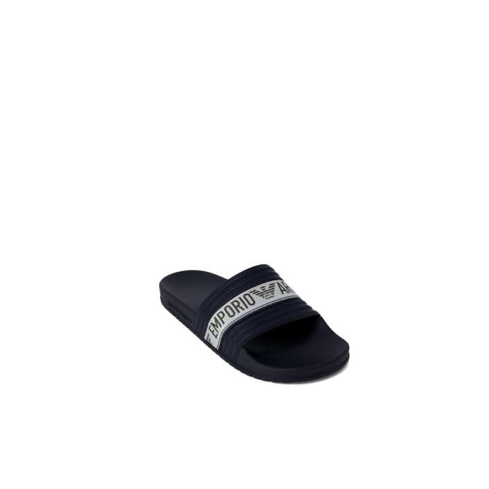 Men's Blue Emporio Armani Slippers - Spring/Summer Casual Footwear