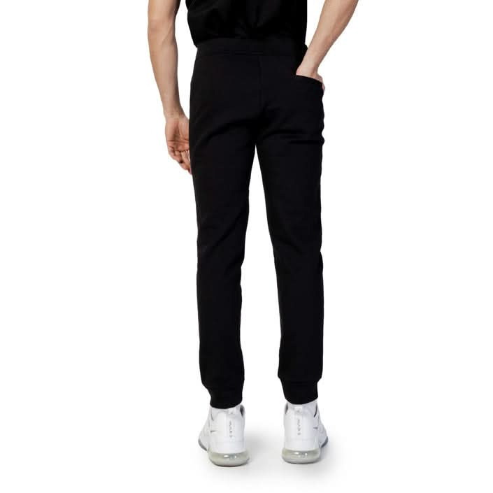 Luxury black Armani trousers made from 100% cotton, perfect for Spring/Summer 2024