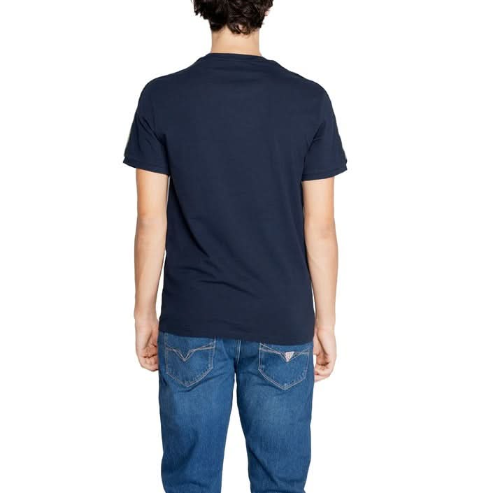 Men's Blue Emporio Armani T-shirt - 100% Cotton Fall/Winter Design