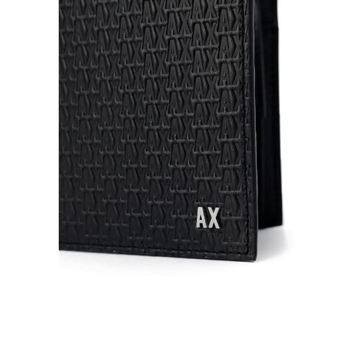 Compact Armani Exchange Wallet in black – Perfect for men’s accessories