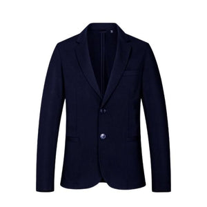 Armani Exchange Blue Blazer for Men – A sophisticated choice for the jetsetter, featuring a lapel collar and button fastening. Perfect for Spring/Summer elegance.