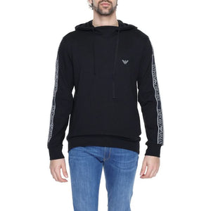 Blue Emporio Armani Sweatshirt for Men - Cotton Polyester Blend