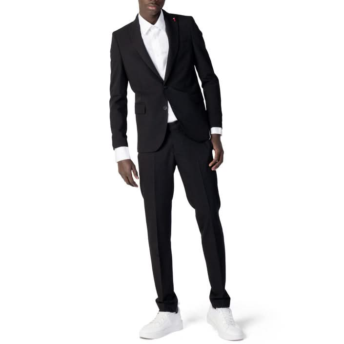 Mulish Black Suit for Men - Lightweight and Breathable 100% Cotton Fabric