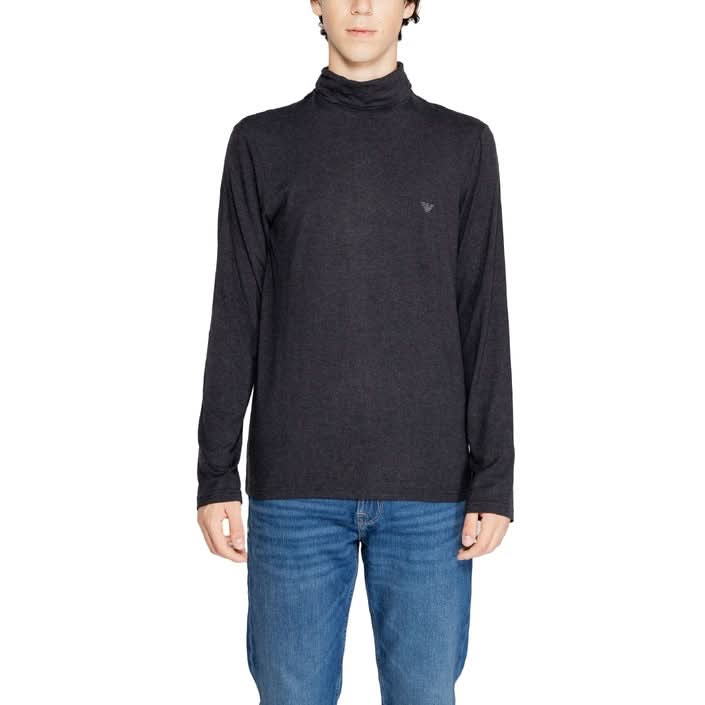 Emporio Armani Men’s Blue Turtleneck T-shirt – Fall/Winter Collection | Poshbro