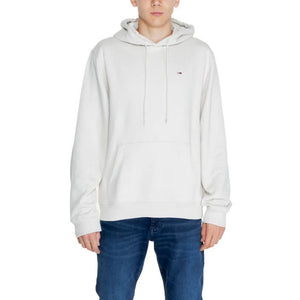 Comfortable beige Tommy Hilfiger sweatshirt, ideal for layering during Fall/Winter.