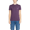 Emporio Armani Men’s Purple T-shirt with round neck and short sleeves.