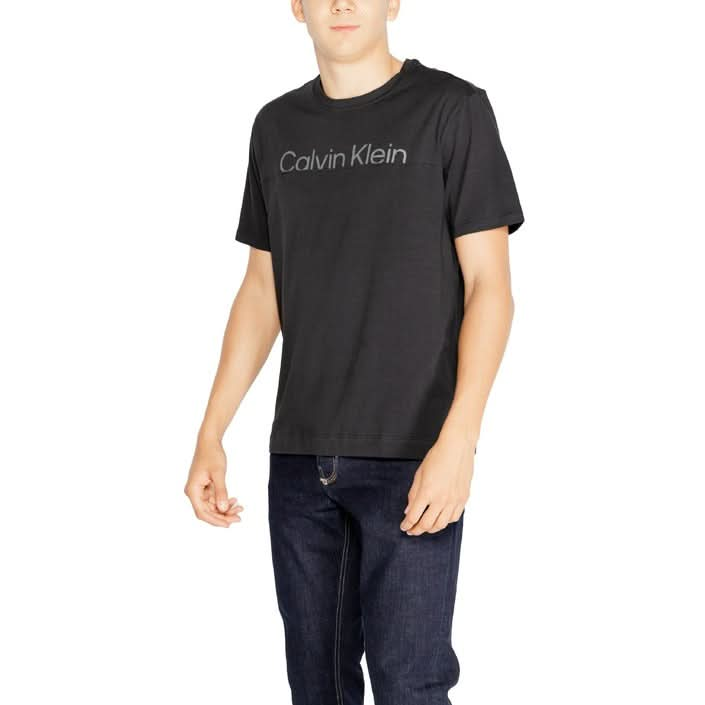 Calvin Klein Sport Black T-shirt for Men - Round Neck Design