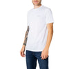 Armani Exchange white T-shirt for men with a plain design, short sleeves, and round neck, made from 100% cotton for Fall/Winter.