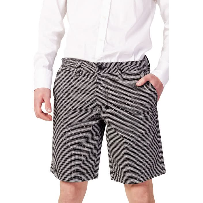 Armani Exchange Blue Geometric Shorts – Trendy Men's Fashion | Poshbro