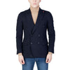 Mulish Men's Blue Blazer - Front View with Lapel Collar