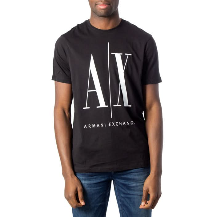 Fashion-forward bordeaux T-shirt from Armani Exchange, designed with a striking print for an unforgettable appearance at high-profile events in LA.