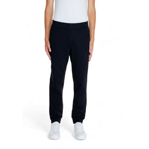 Armani Exchange black cotton trousers for men