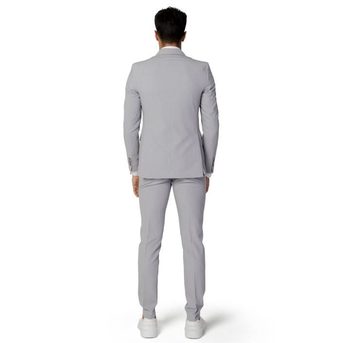 Mulish Men's Elegant Grey Suit - Button Fastening and Classic Design