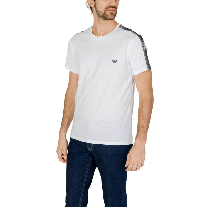 White Emporio Armani T-shirt for Men - Short Sleeve Design