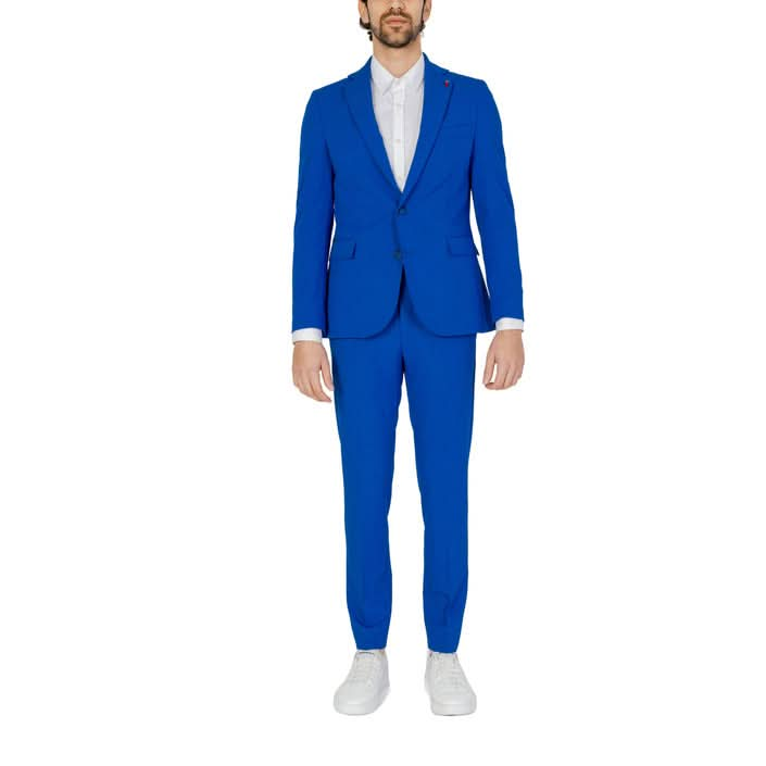 Mulish Men's Blue Suit - Modern Design for Spring/Summer Formal Events