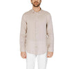 Armani Exchange Beige Linen Shirt for Men | Classic & Trendy | Poshbro