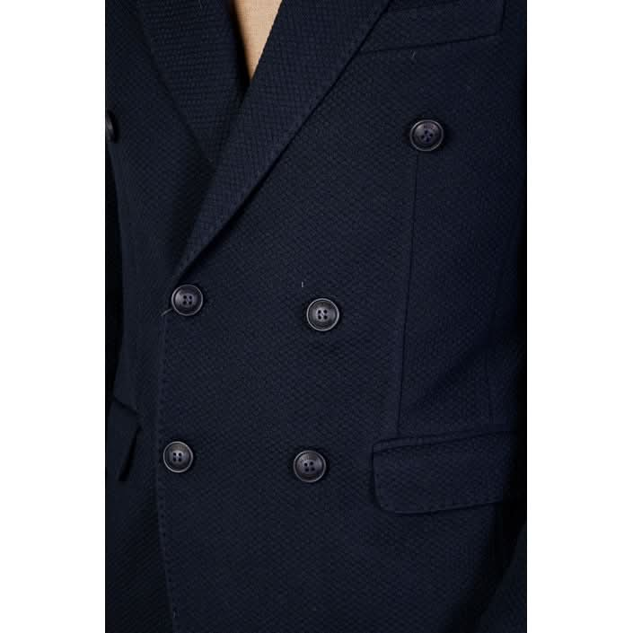 Mulish Men's Tailored Blue Blazer - Elegant Design for Fall/Winter
