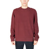 Armani Exchange bordeaux knitwear – long sleeves and round neck, crafted from 100% cotton for the sophisticated man.