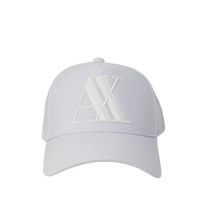 Elegant and durable Armani Exchange White Cap in 100% elastomultiester, designed for effortless Spring/Summer fashion."